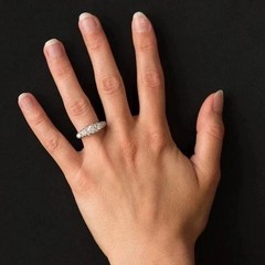 Art Deco Style Round Cut Lab Created Diamond Vintage Engagement 14K Gold FN Ring