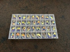 Rare Swarovski Crystal Clear AB 10x16mm Almond Shaped 6105 Pendant 1 piece