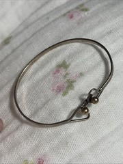 Woman’s Vintage Bracelet Design Tiffany&CO.Sterling 14k Gold Mea 2.5 Inch
