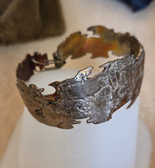 Lot Of 13 Vintage Bracelets, Silver-Tone, Brass Copper, Sterling Native American