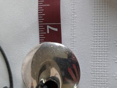 Vintage Robert Lee Morris 925 Sterling Contemporary Disc Pendant Necklace
