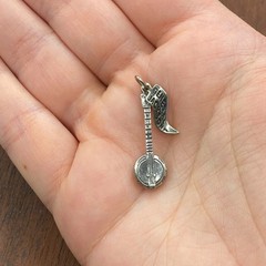 Vintage 925 Sterling Silver “General Jackson” Riverboat Banjo Pendant Charm