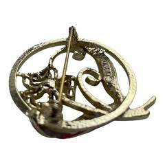 Vintage Sarah Coventry Silver Tone Brooch Floral Flower Pin