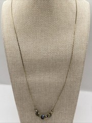 2.97 Vintage necklace, gold tone, chain, cloisonne charms