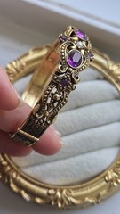 Vintage Avon 1974 Queensbury Amethyst Bracelet