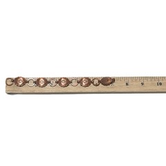Copper Bracelet 7″ Concho Southwestern Rustic Americana Cowgirl Boho Rodeo VTG
