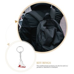 1PC Zinc Alloy Key Chain Wear-resistant Roller Skate Decorative Bag Pendants