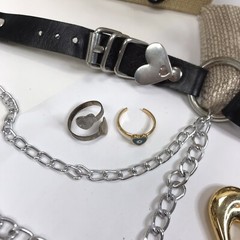 Vintage To Mod Heart Jewelry lot Love Retro Rockabilly locket 1+ pounds Coquette