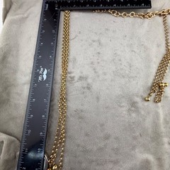 Vintage Opera Lariat Tassel Necklace Gold Tone 48”