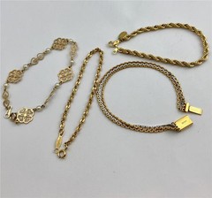 Lot of 4 Vintage Assorted Designer Bracelets Avon, Napier & Park Lane