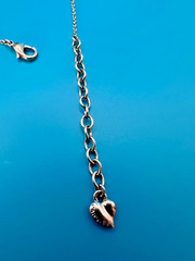 Carolee Necklace Silver Tone Chain Drop Faux Pearl With Rhinestones Signed