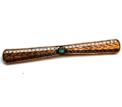Vintage Antique Art Deco GF Top Bar Brooch Pin