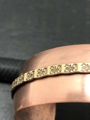 Copper and Brass Cuff Bracelet, Adjustable, 1/2″ Wide 1980’s !!!! VTG