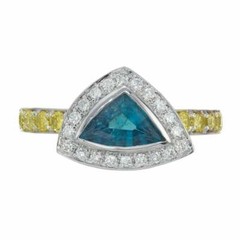 Peter Suchy GIA Certified .78 Carat Paraiba Tourmaline Diamond Platinum Ring
