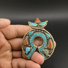 Old Ethnic Unique Horseshoe Design Tibetan Handmade Outstanding Beautful Pendant