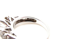 Epiphany Sterling & CZ Ring Set w/Eternity Band & 3 Stone Ring – Sz 6