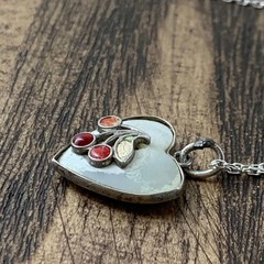 Sweetheart Jewelry Cherry Silver Vintage Necklace Not specified Used