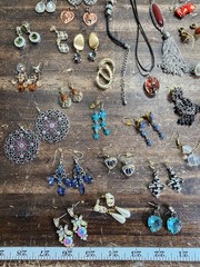 Vintage to now Costume jewelry Lot Mixed Jewelry Lot Pendants Earings Necklaces