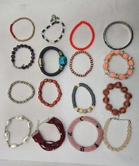 ​HUGE 38 pc Jewelry LUCKY BRAND Wood Bead Vintage To Now LOT Necklaces Bracelets