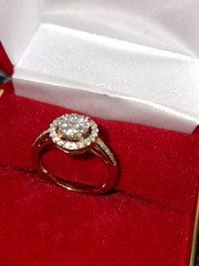 Vintage .65 ct. t.w. Diamond Cluster Ring in 14kt Yellow Gold. Size 7