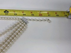 Vintage 5 Strand Graduated Faux Pearl Necklace 14 – 17 Inches Japan Ivory