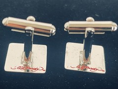 Ed Hardy Koi Fish Cufflinks Silver Tone NIB COA Christian Audigier Tattoo Art