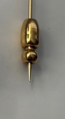 Vintage 14k Yellow Gold 4 Garnet Gems Butterfly Stick Pin Lapel Brooch