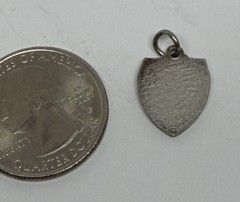 Vintage Tamworth NSW Australia Coat of Arms Shield Silvertone Bracelet Charm