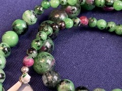 Vtg Semi Precious Stone Jewelry Lot Necklace Bracelet Multicolor Stones