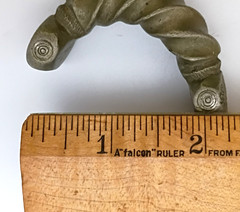 Heavy Vintage Manilla Fulani Currency Cuff Bracelet ~ Bronze Brass Copper Alloy
