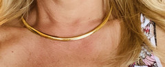 Stunning Vintage 14k Gold Omega Necklace Collar 17.75″ 39 grams