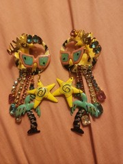 Lunch At The Ritz Hollywood Clip On Earrings