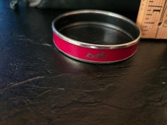 Hermes vintage bangle bracelet STERLING SILVER Rogue Color