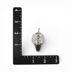 Small Sterling Silver Angel Christmas Ornament or Pendant for Necklace Vintage