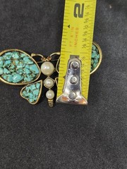 NOS Coldwater Creek Mosiac Butterfly Pin Brooch