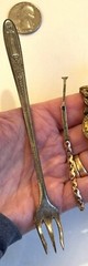 Antique Jewelry lot 1/40 10k Gold & 1/40 12k Gold Watch expandable bracelet Fork