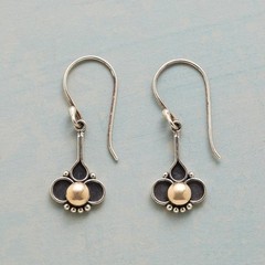 Women’s Retro Imitation Pearl Pendant Earrings Alloy Fashionable Ear Hook