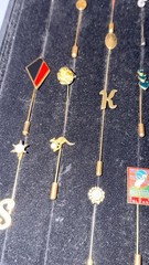 Assorted Vintage Collection of Decorative Stick Pins and Hat Pins, Multi-Theme L