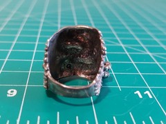 Vintage G&S Eagle Head Claws Wild & Free Mens Ring SIze 8