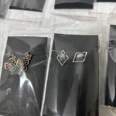 VTG. Retro Bling Clip On Earrings Lot Of 14 Pairs Packaged And Ready For Sale