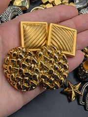 50 Pairs of Mostly Vintage Silver Tone and Gold Tone Earrings For Wear Or Crafts
