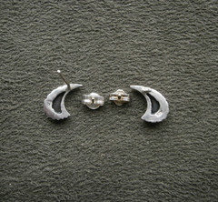 Different Color Unknown Stone Vintage Sterling Silver Post Stud Earrings 1.2g