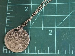 Vintage Judaica One Of A Kind Sterling Silver Tree Hebrew Pendant Necklace