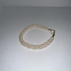 Faux Pearls Vintage Multistrand Bracelet