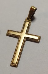 Vintage Small WEH Walter E Hayward 1/20 14k Gold Filled Cross Pendant 1″