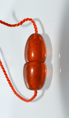 ✅1970y RUSSIAN SOVIET BALTIC GOLD SAN AMBER TWIST CLASP NECKLACE 老琥珀 BEADS STONE