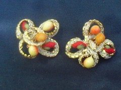 5 PAIRS CLIP-ON EARRINGS~Ann Vien, Monet, Carol Lee & 2 1950’s