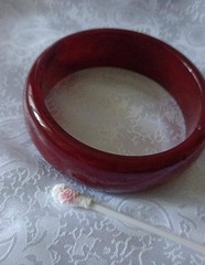 Vintage French Bakelite Bracelet, 41g
