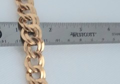 Vintage Monet Signed Double Curb Link Chain Necklace Gold Tone 21”