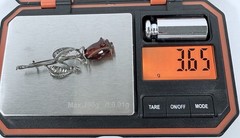 Vintage Baltic Amber Carved Rose Sterling Stem Pin Brooch, Unmarked 2.25in Long